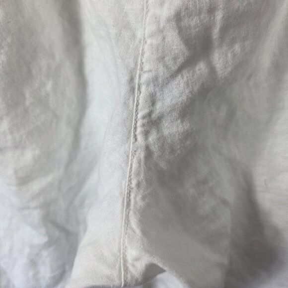 Johnny Was Item 100% Linen Capri Pants Plus Size 1X White VTG Made In USA Womens - Picture 7 of 12